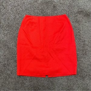 Frank Fiore Size 2 Orange Red Skirt